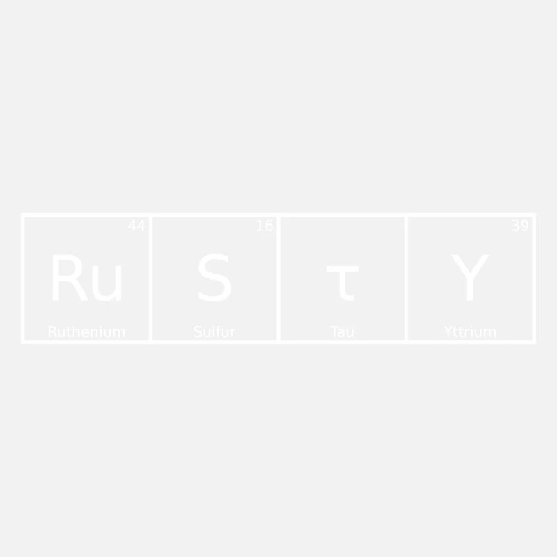 Rusty Name First Name Chemistry Periodic Table Elements