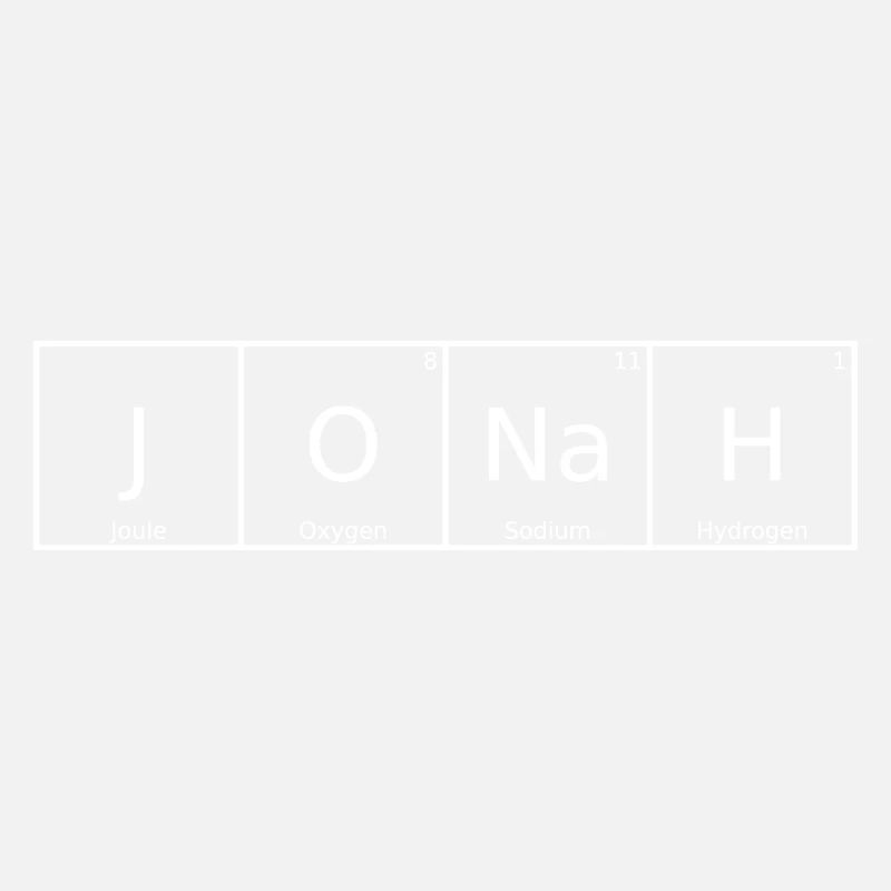 Jonah Name First Name Chemistry Periodic Table Elements