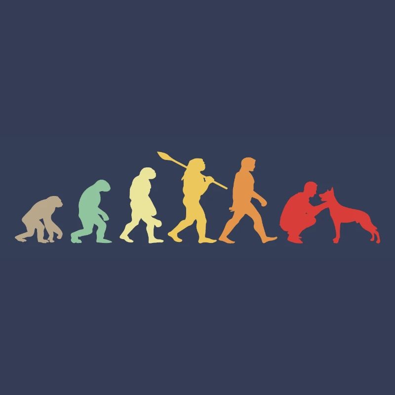 Evolution Funny Belgian Shepherd Dog Malinois