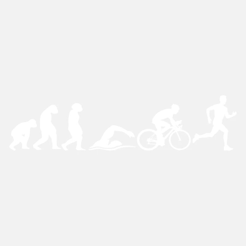Evolution singe à homme triathlon natation course