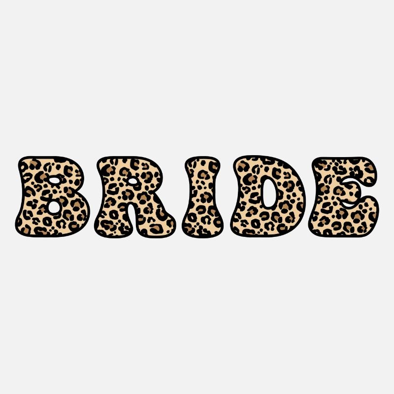 Letters with leopard print bridal