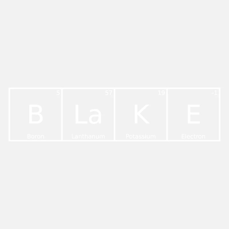 Blake Surname First Name Chemistry Periodic Table Elements
