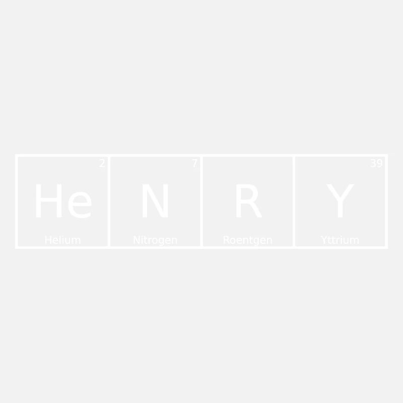 Henry Name First Name Chemistry Periodic Table Elements