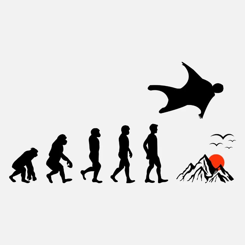 Wingsuit flying Base Jumping Skydiving Evolution
