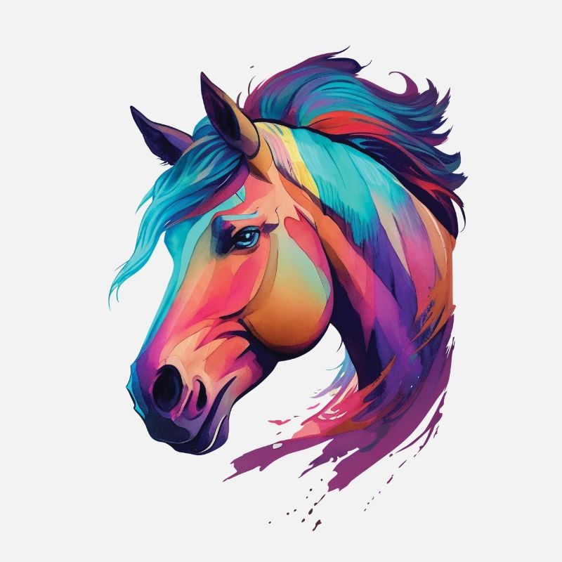 Tête de cheval de poney belle œuvre d’art pour les cavaliers