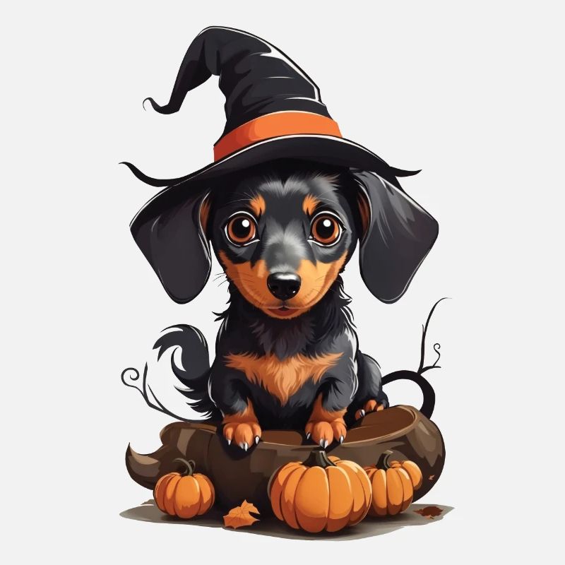 Cute Dachshund Halloween Dog Lover Design