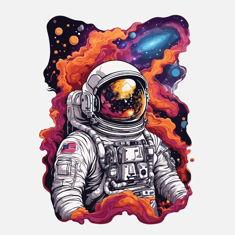 Kosmische Entdeckung Astronaut im Weltall