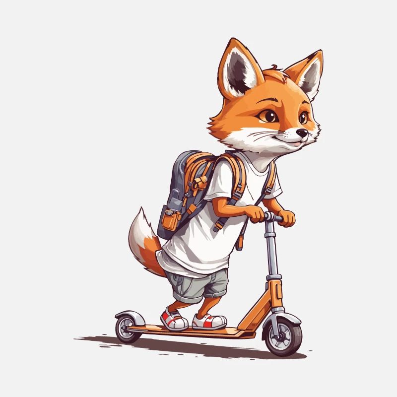 Adventure Fox Premier jour d’école Scooter Design