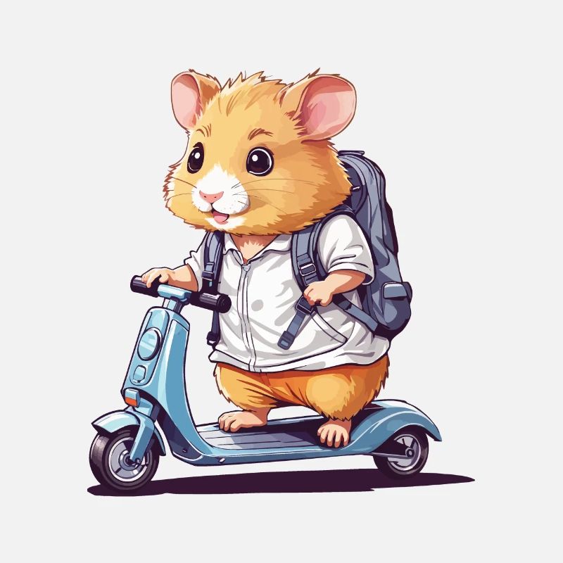Hamster Pupils on Scooter School Way Design