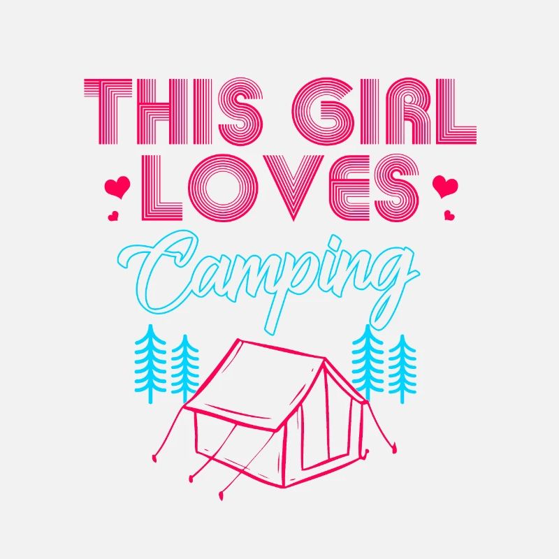 Camping Geschenk Camper Zelten Urlaub Ferien Wald
