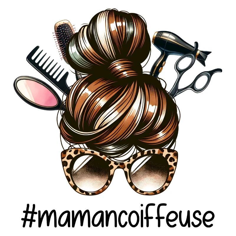 Chignon Mère Coiffeuse Super Maman Coiffeuse