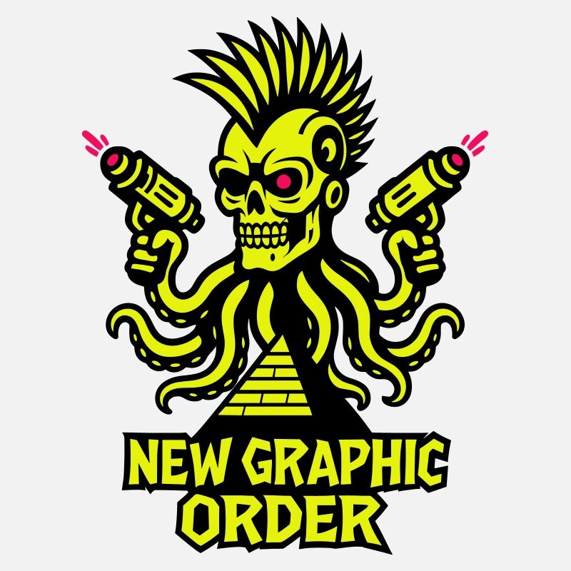 ONG Crâne Punk jaune