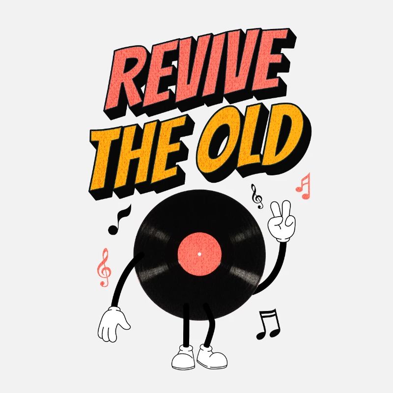 REVIVE THE OLD Vinyl Mascot