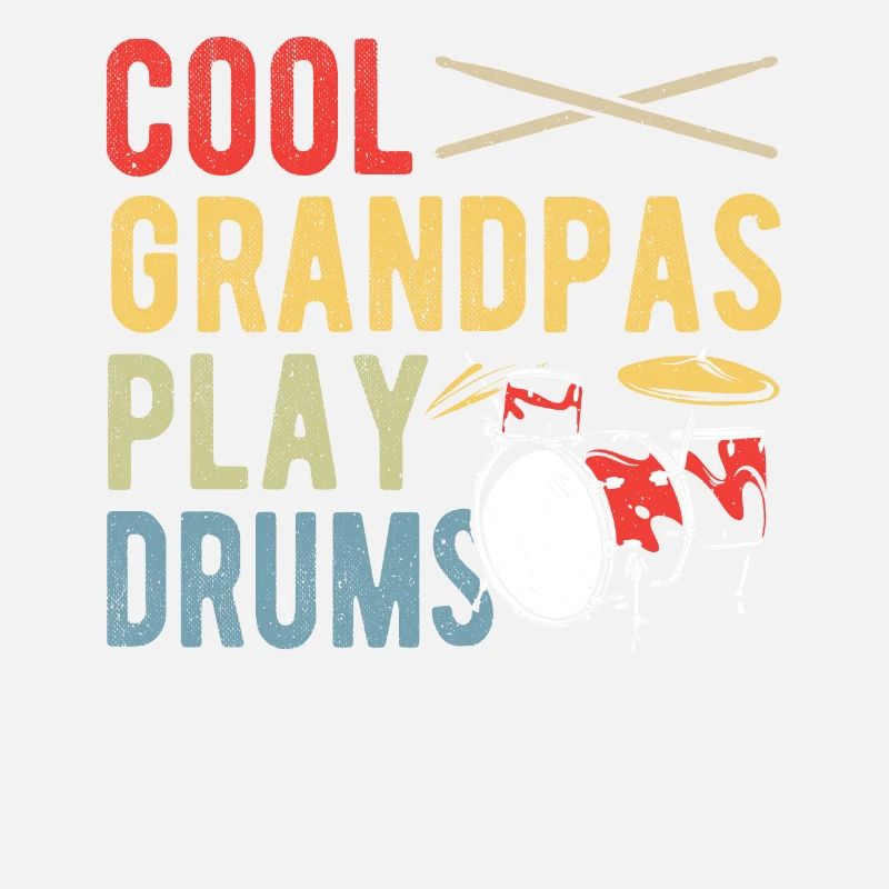 Cool Grandpas Play Drums Drummer Percussionist