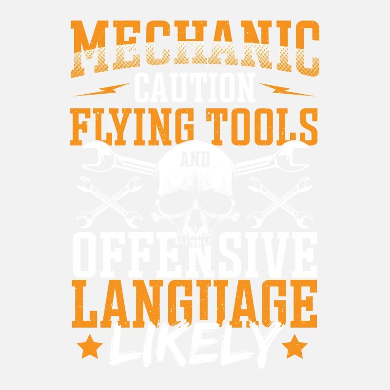 Mechanic Flying Tools And Offensive Language Car