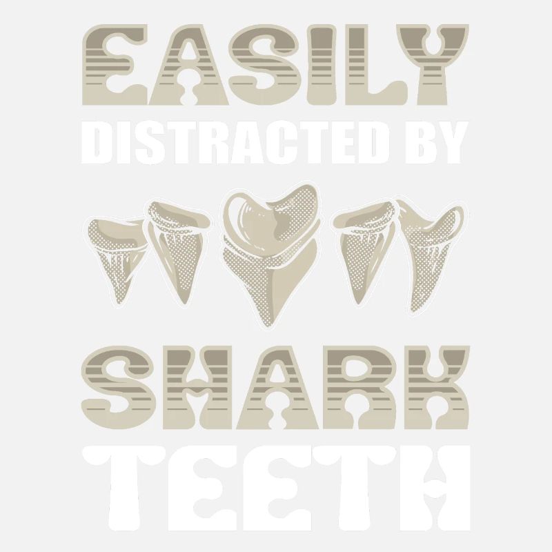 Facilement distrait par les dents de requin Dent