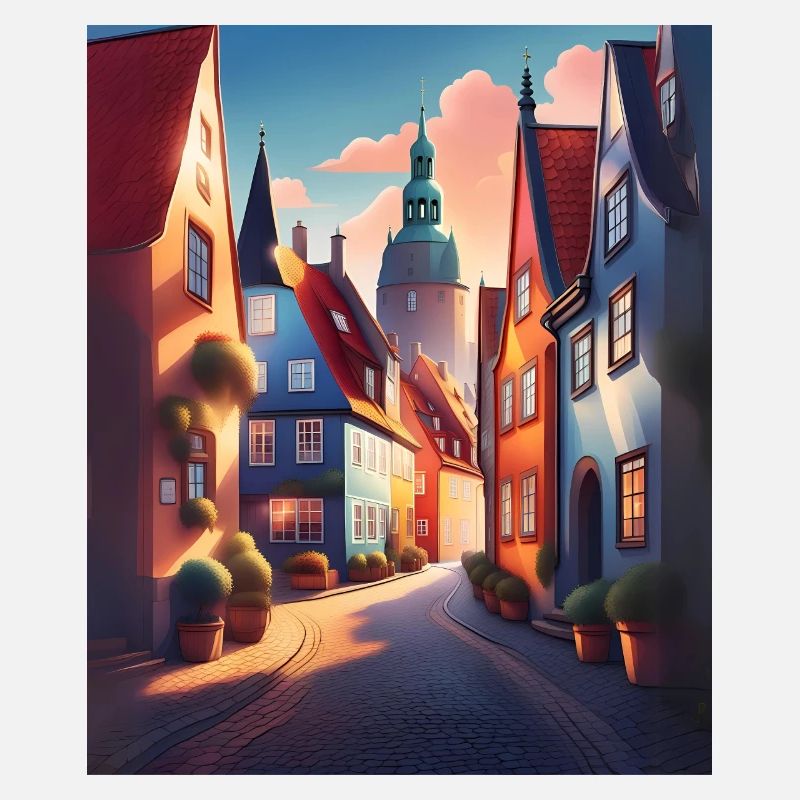 Une promenade dans une ville du Danemark
