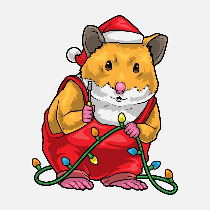 Hamster Weihnachten Handwerker