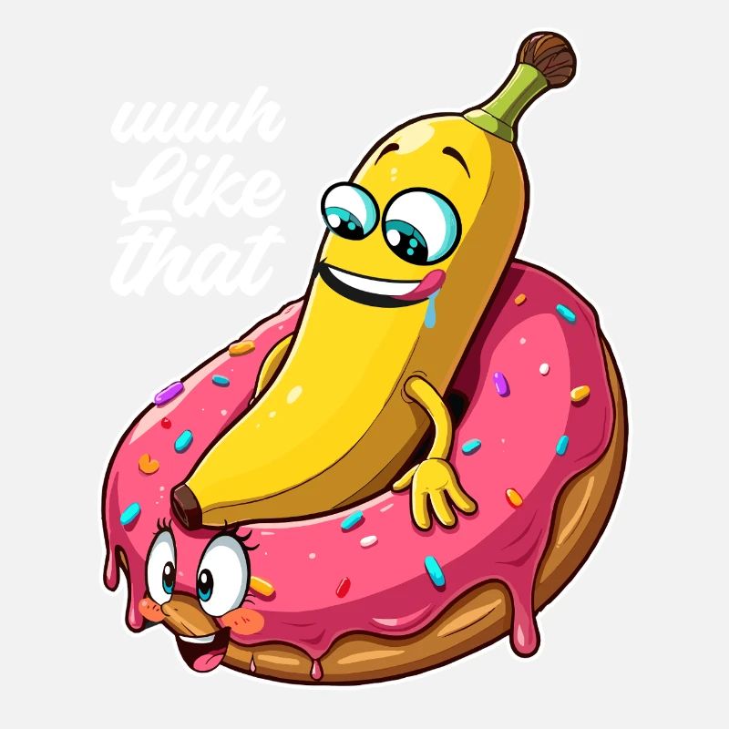 Banana Donut Relationship Love Making Gift