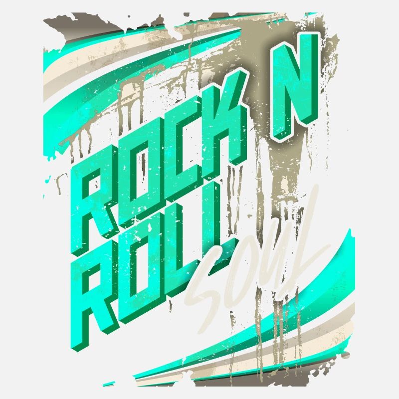 RockNRoll Typographie, Affiche Grunge Design