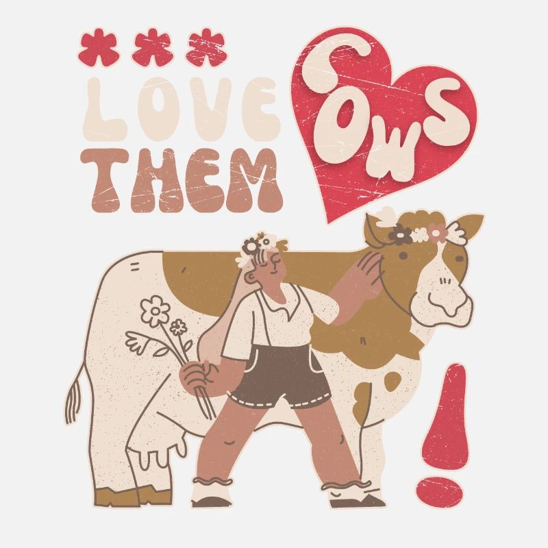 Kuh, Kühe, Love-Cows, lustiger Spruch