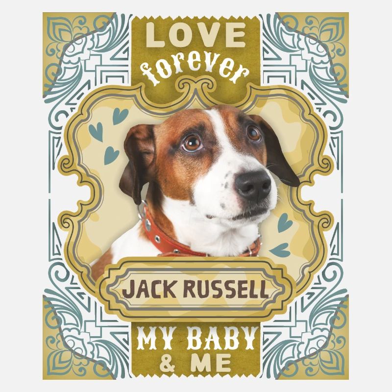 Jack-Russell-Terrier, Hund, Spruch Love-Forever