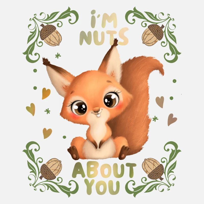 Eichhörnchen-Liebe, I'm-Nuts-About-You Spruch