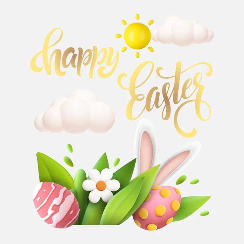 Calligraphie joyeuse-pascale, oeuf de Pâques, joyeuses Pâques