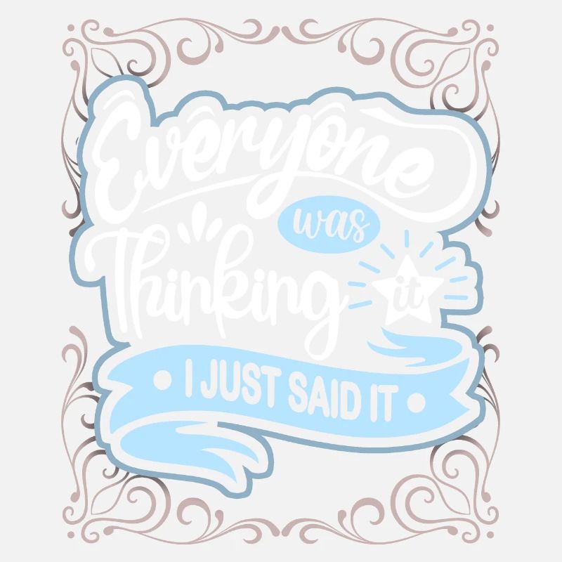 Saying, mind reading, vintage style typography
