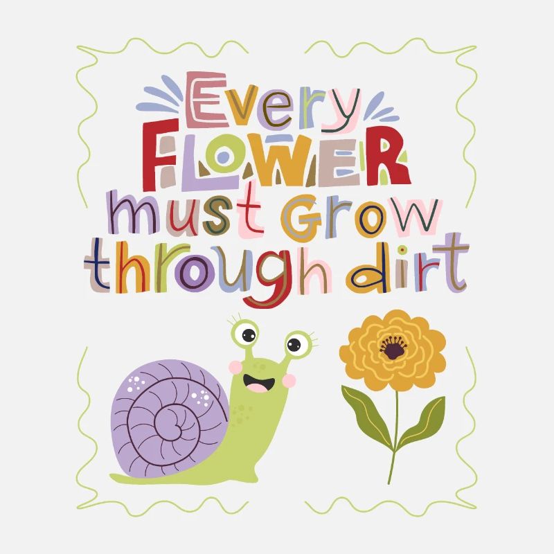Motivation-Inspiration Slogan Snail, Typography