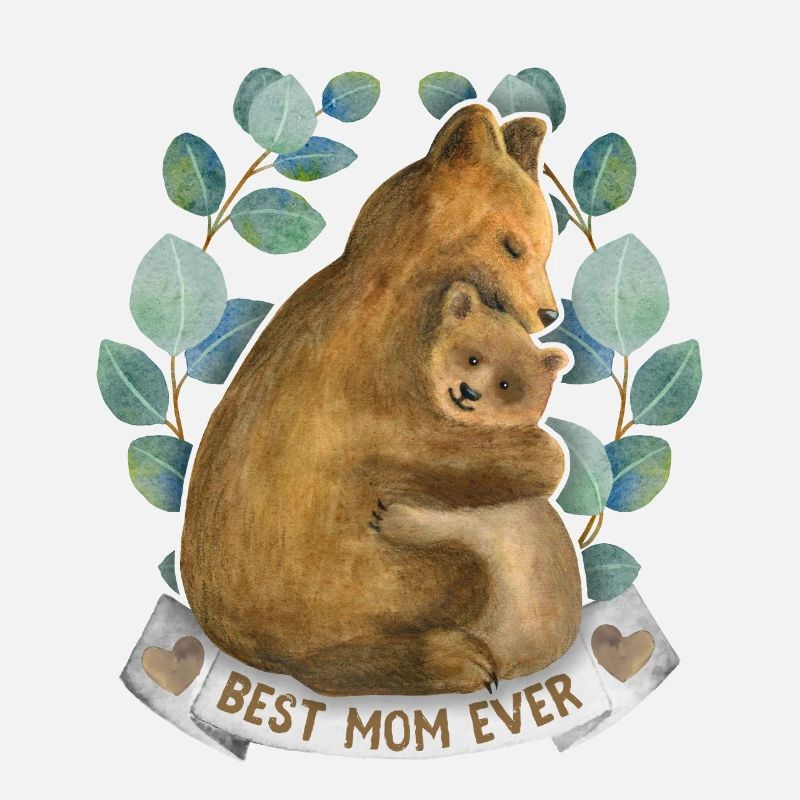 Maman-Maman Mama-Mami Dire avec Mama-Ours