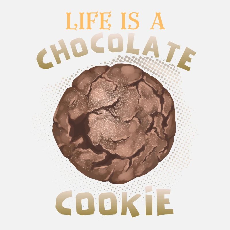 Chocolat, biscuits aux pépites de chocolat drôle de dicton