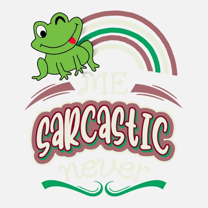 Sarcasme, drôle de dicton avec rainette