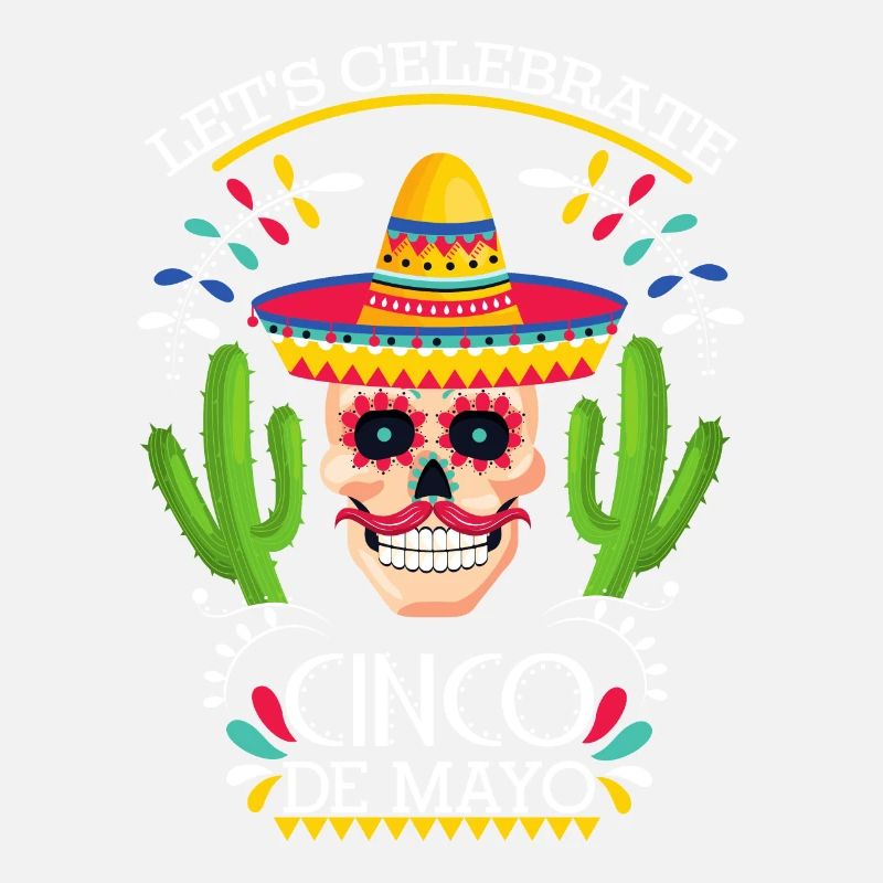 Cinco-De-Mayo, Mexikanischer Feiertag mitTotenkopf