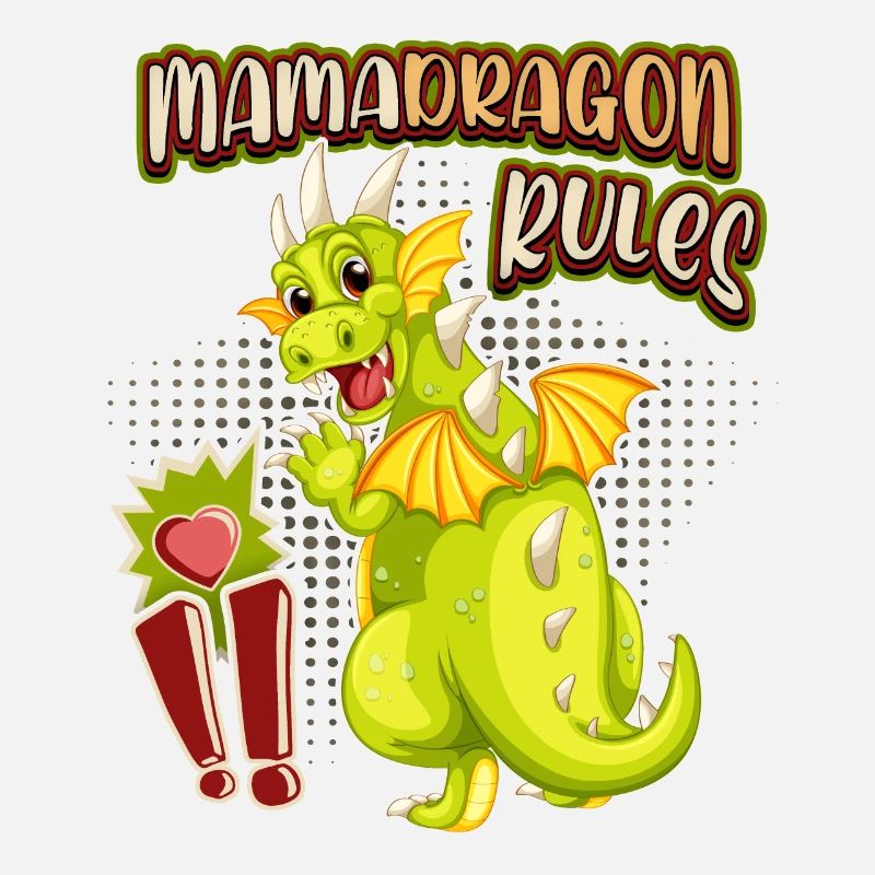 Mama-Drache, Mamadragon, lustiger Muttertag Spruch