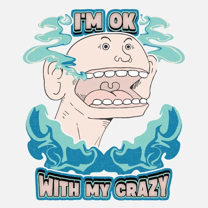 Comic, Comic-Strips, Crazy Man, lustiger Spruch