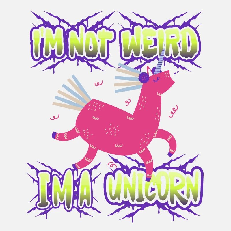 Kawaii Einhorn, Unicorns, lustiger Spruch