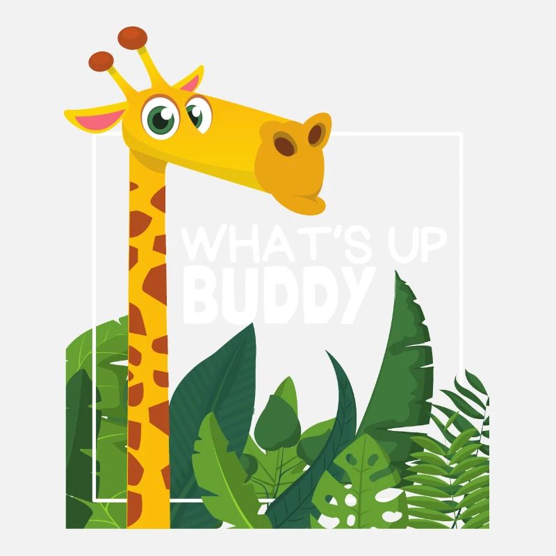 Funny Giraffe, Comic Style, Saying