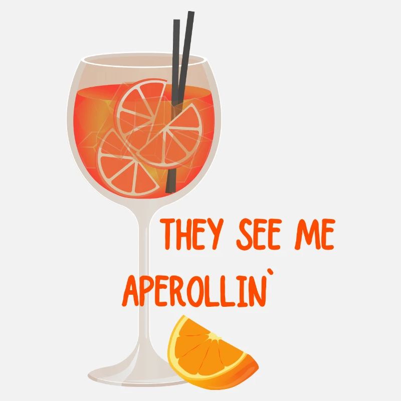 Sparkling drink with orange