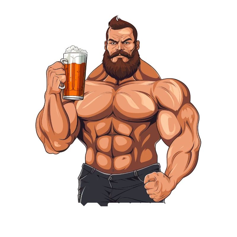 Bodybuilder doit goûter net doit travailler