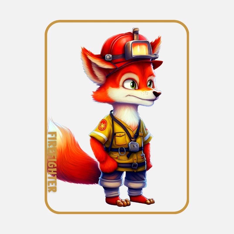 Firefighter, fox lover