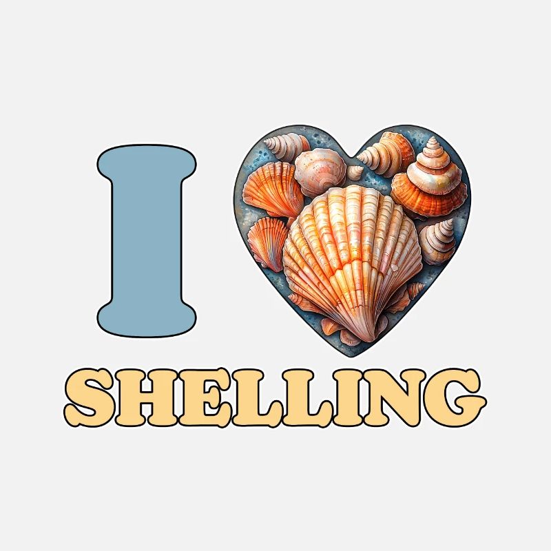 I Love Shelling Shells Shell Collector Gift