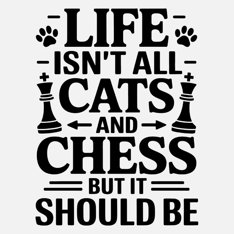 Schach Spruch Schachspieler Katze Schach Geschenk