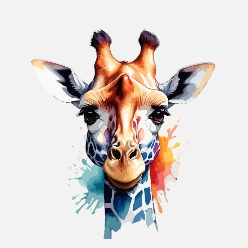 Giraffe Bunt Cool Niedlich Animiert