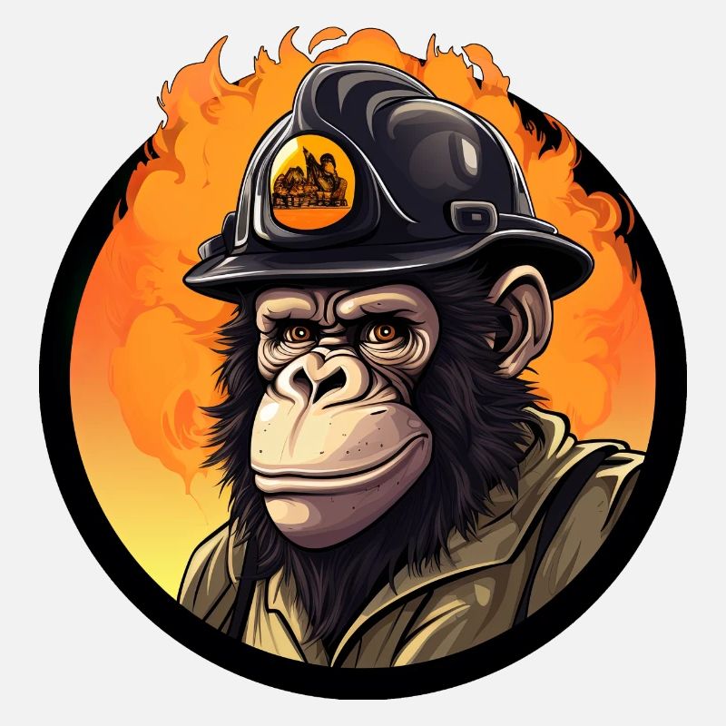 Chimpanzee Fire Brigade / Firefighter Chimpanzee