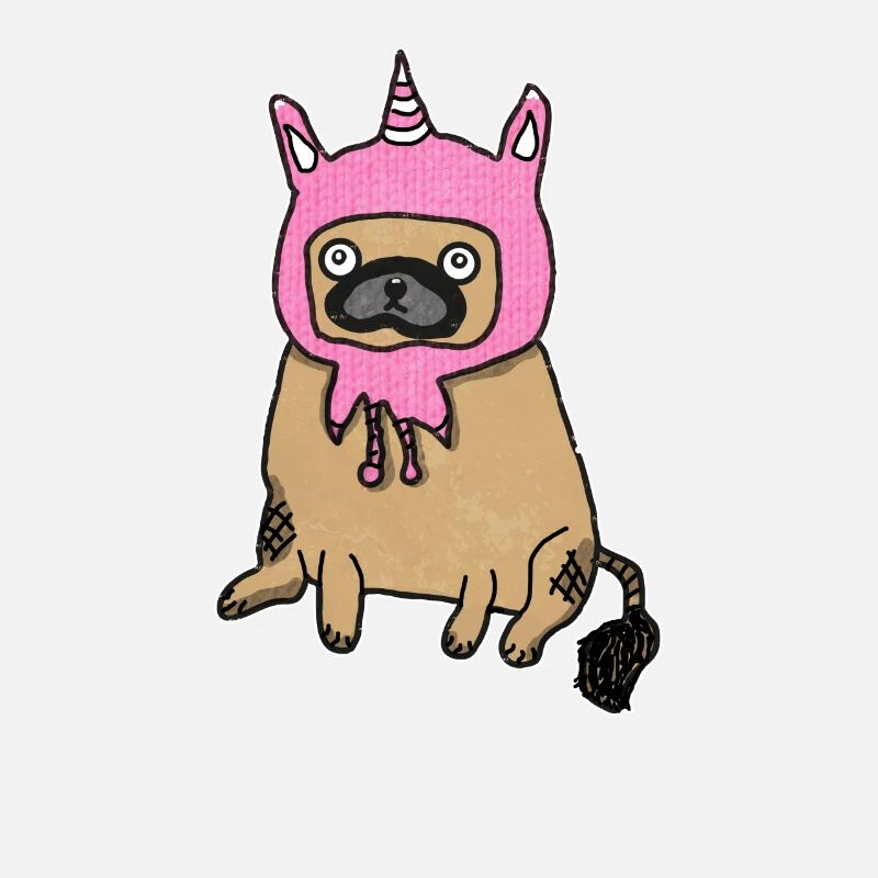 Pugicorn Mops Möpse Einhorn Einhörner Hund Hunde