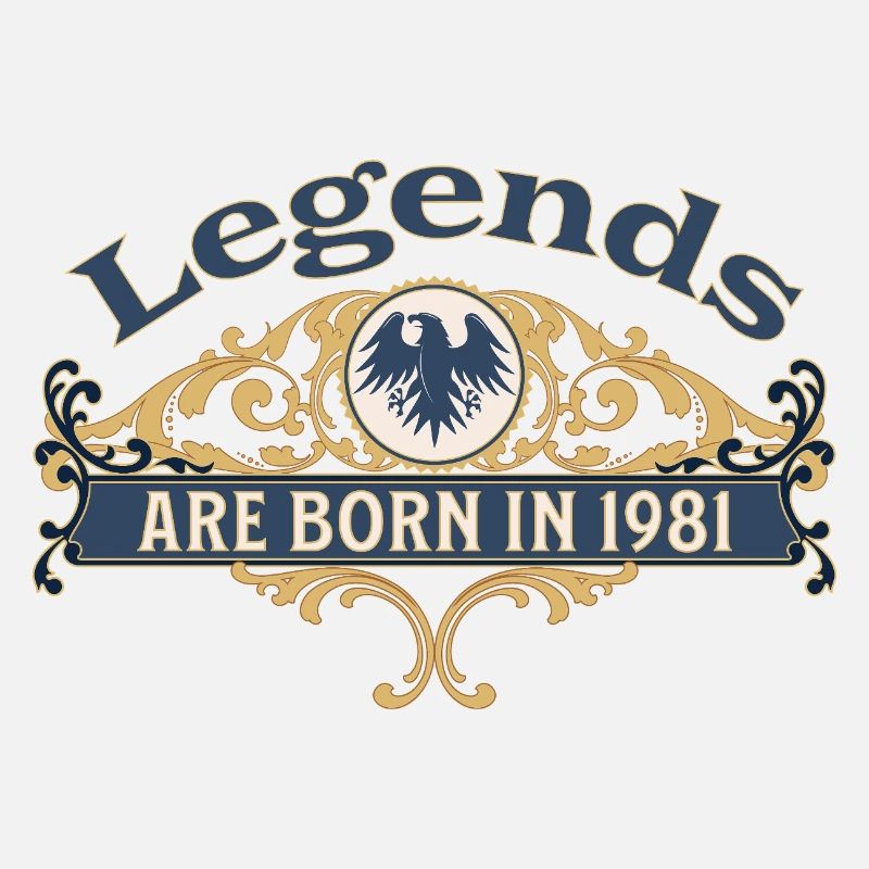 Legends Are Born in 1981 Birthday Gift Idea