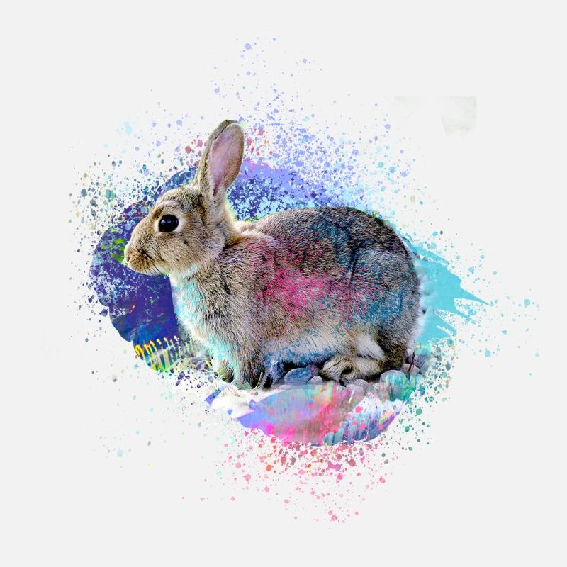 Rabbit,Graffiti,Painter,Colorful,Pet,Rabbit