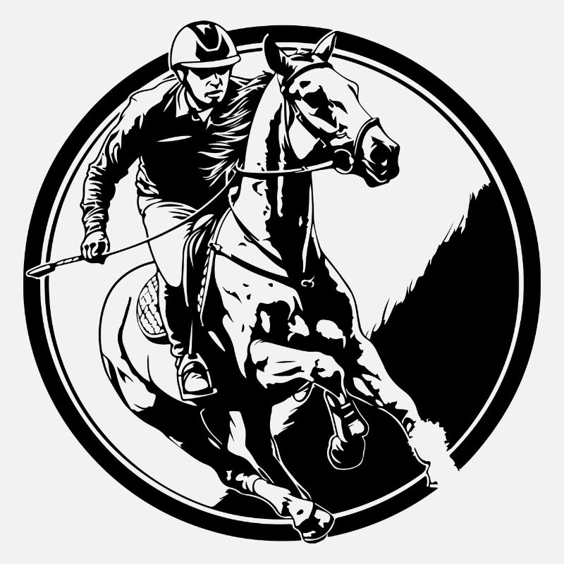 Reiten Pferd Mann Silhouette