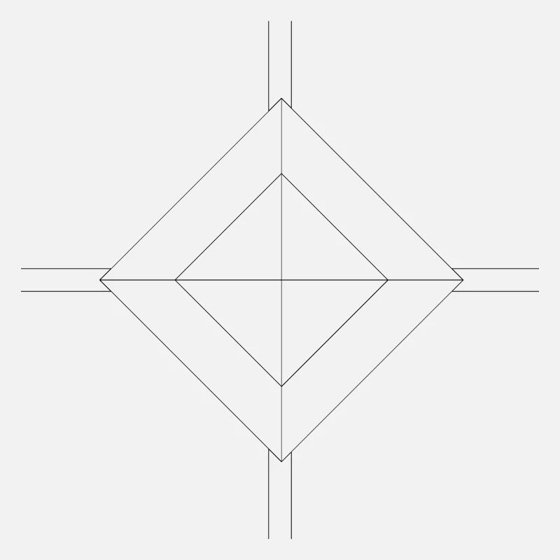 Lignes de cadeaux de géométrie de design